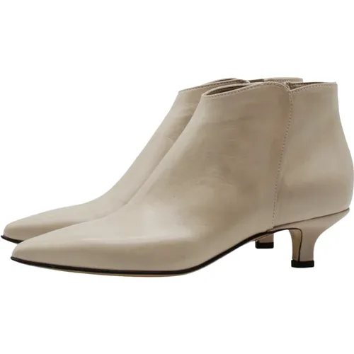 Leder Stiletto Stiefeletten , Damen, Größe: 39 EU - Pomme D'or - Modalova