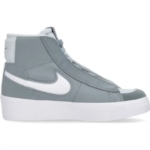 Grüne High-Top Sneakers mit versteckter Schnürung , Herren, Größe: 39 EU - Nike - Modalova