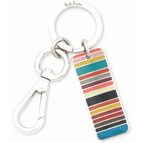 Keyrings, male, , Size: ONE SIZE Colorful Keychain Holder - PS By Paul Smith - Modalova