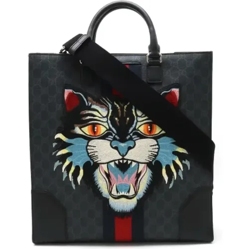 Pre-owned Tote Bags, female, , Size: ONE SIZE Pre-owned Canvas totes - Gucci Vintage - Modalova