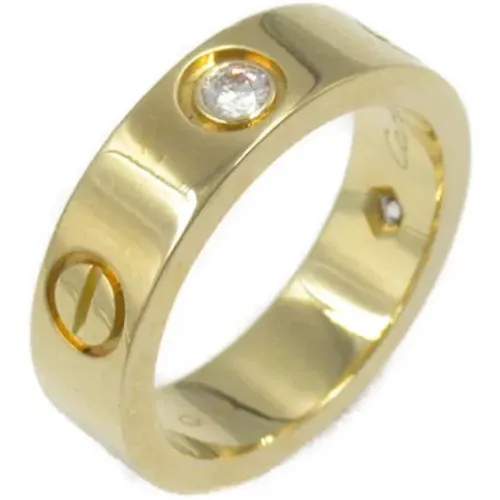 Pre-owned Jewellery, female, , Size: ONE SIZE Pre-owned Gold rings - Cartier Vintage - Modalova