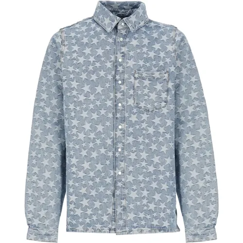 Light Cotton Jacket with Star Detail , male, Sizes: L, S, XL, M - ERL - Modalova