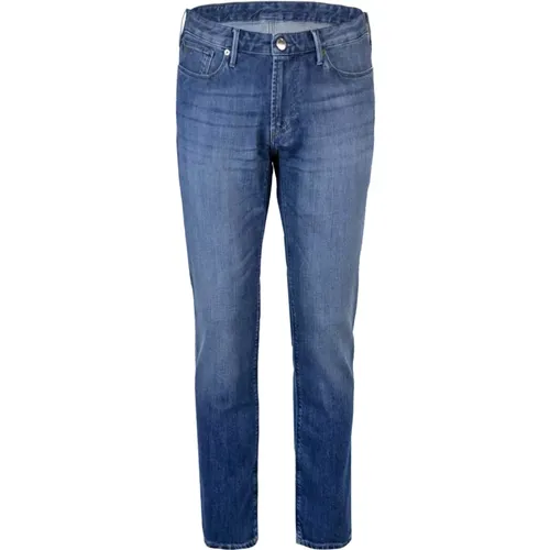 Regular Fit Jeans with Brand Logo , male, Sizes: W27, W31, W34, W30, W32 - Emporio Armani - Modalova