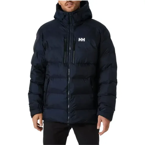 Navy Puffy Park Jacket with Body Mapping Technology , male, Sizes: 2XL, S, XL - Helly Hansen - Modalova