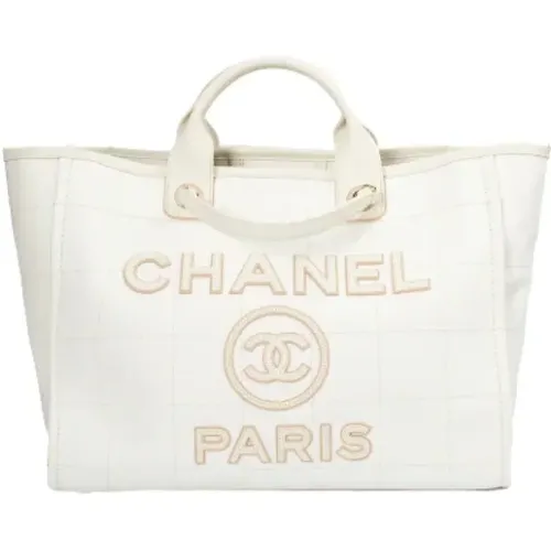 Pre-owned Tote Bags, female, , Size: ONE SIZE Pre-owned Cotton chanel-bags - Chanel Vintage - Modalova