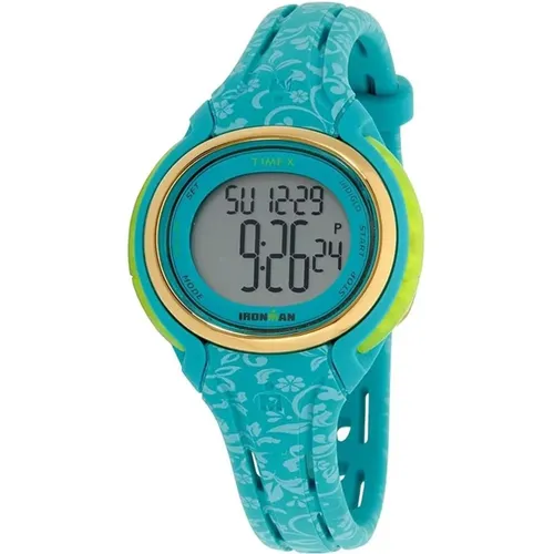 Watches, female, , Size: ONE SIZE Floral Digital Silicone Quartz Watch - Timex - Modalova