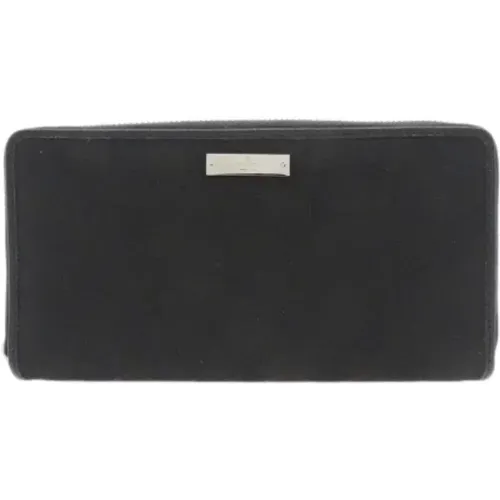 Pre-owned Wallets, female, , Size: ONE SIZE Pre-owned Canvas wallets - Gucci Vintage - Modalova