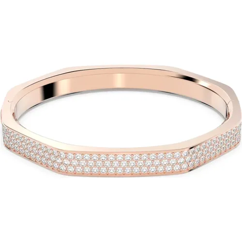 Octagonal Dextera Bracelet, Rose Gold Tone , female, Sizes: ONE SIZE - Swarovski - Modalova