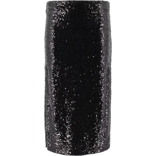 Midi Skirts, female, , Size: L Sequin Straight Line Skirt - Ermanno Scervino - Modalova