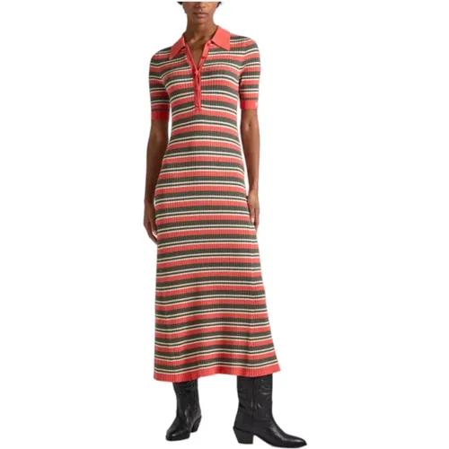 Striped Gabriella Dress , female, Sizes: XS, M - Pepe Jeans - Modalova