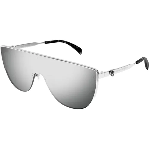 Silberne Sonnenbrille Am0457S , Herren, Größe: ONE Size - alexander mcqueen - Modalova