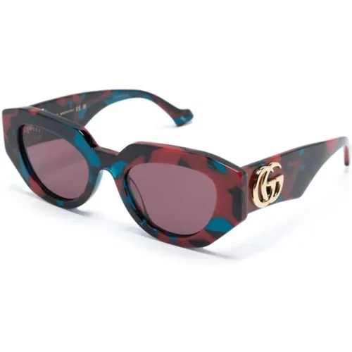 Havana Sungles, versatile and stylish , female, Sizes: 51 MM - Gucci - Modalova