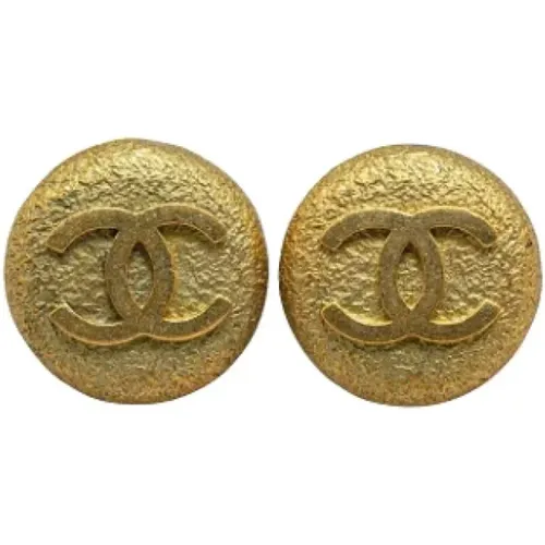 Pre-owned Jewellery, female, , Size: ONE SIZE Pre-owned Metal earrings - Chanel Vintage - Modalova