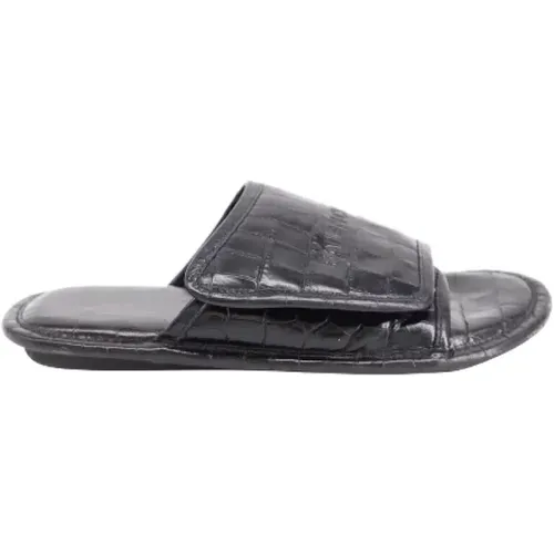 Pre-owned Flats, male, , Size: 5 US Pre-owned Leather sandals - Balenciaga Vintage - Modalova