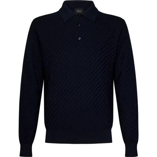 D Weave Shirt Midnight , male, Sizes: M, XL, 2XL, L - Brioni - Modalova