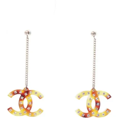 Pre-owned Plastic earrings , female, Sizes: ONE SIZE - Chanel Vintage - Modalova