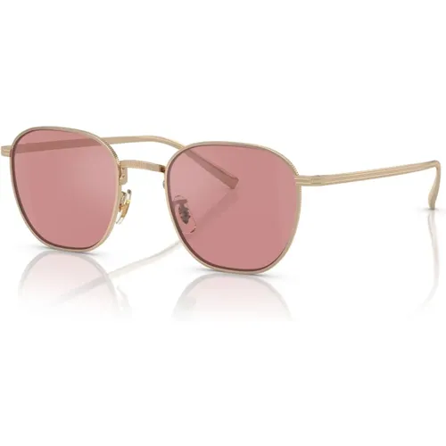 Sunglasses, female, , Size: 49 MM Gold/Magenta Rynn OV 1329St Sunglasses - Oliver Peoples - Modalova