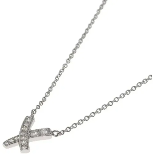 Pre-owned Jewellery, female, , Size: ONE SIZE Pre-owned Platinum necklaces - Tiffany & Co. Pre-owned - Modalova