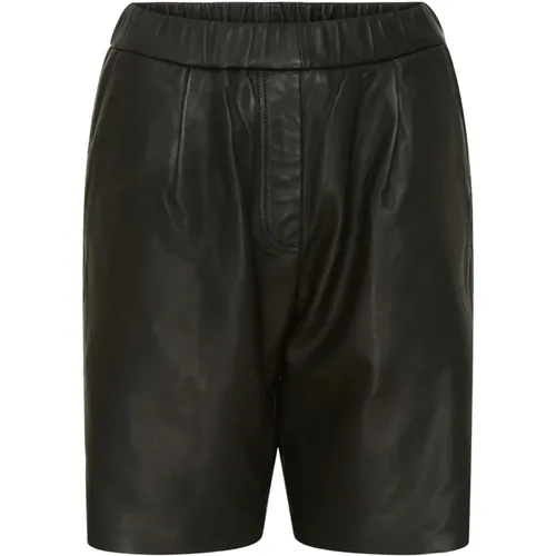 Leather Shorts 100152 Black , female, Sizes: L, XL, S, 3XL - Btfcph - Modalova