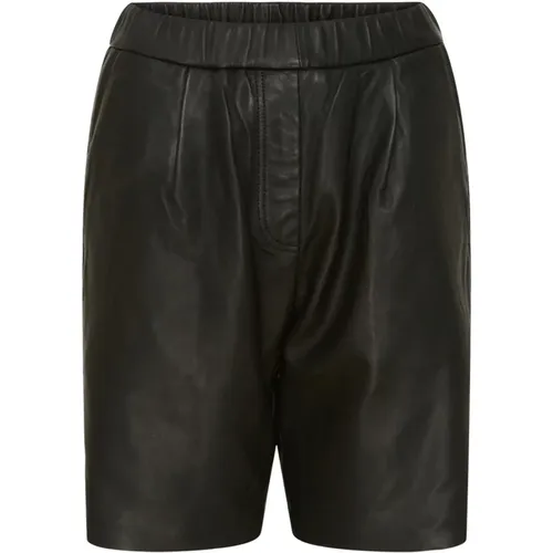 Leather Shorts 100152 Black , female, Sizes: L, XL, S, 3XL, XS - Btfcph - Modalova