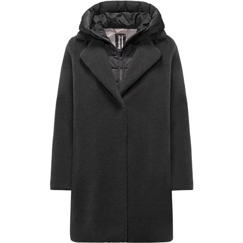 Sherpa Fleece Overcoat - Stay Warm and Stylish , female, Sizes: 2XL, L, XL, 3XL - BomBoogie - Modalova