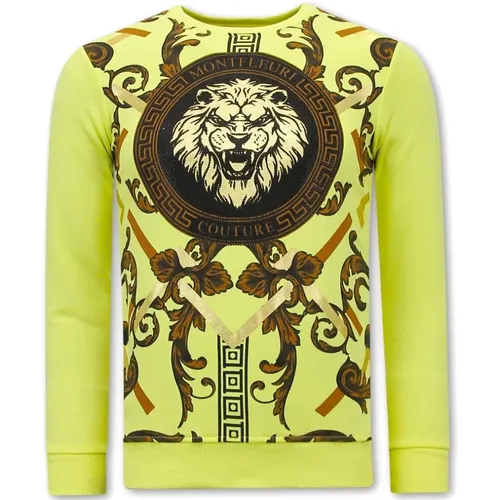 Sweatshirts für Männer Goldener Löwe - 3728 , Herren, Größe: S - True Rise - Modalova