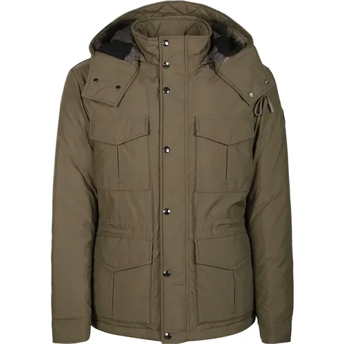 Dark Aleutian Field Jacket , male, Sizes: XL - Woolrich - Modalova