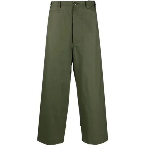 Dark Khaki Pants , male, Sizes: XS, XL, M - Kenzo - Modalova