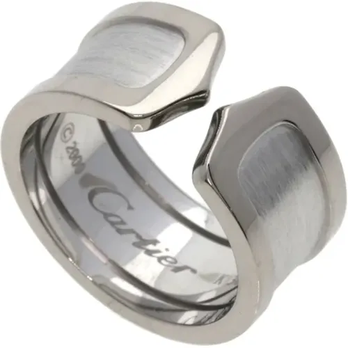 Pre-owned Jewellery, female, , Size: ONE SIZE Pre-owned White Gold rings - Cartier Vintage - Modalova