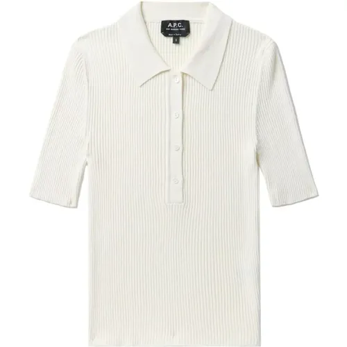 Danae Pima Cotton Polo Shirt , Damen, Größe: XS - A.p.c. - Modalova