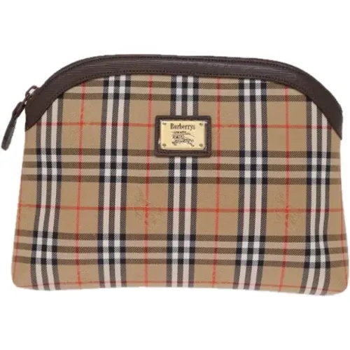 Pre-owned Canvas clutches , female, Sizes: ONE SIZE - Burberry Vintage - Modalova