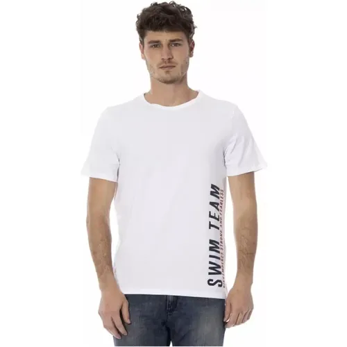 Weißes Frontprint T-Shirt , Herren, Größe: M - Bikkembergs - Modalova