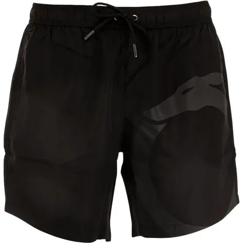 Herren Schwarze Boxer Badebekleidung Sommerstil - Trussardi - Modalova