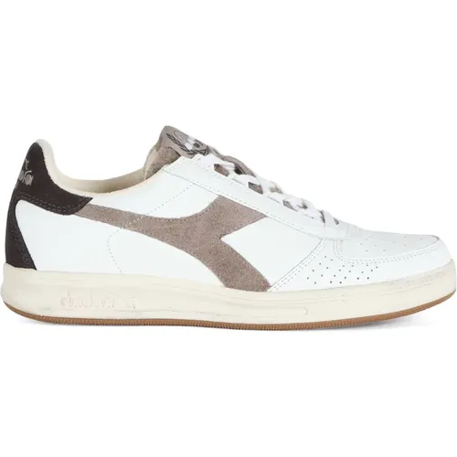 Sneakers, male, , Size: 10 US Elite Torino Leather Sneakers - Diadora - Modalova