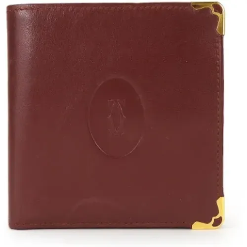 Pre-owned Wallets, female, , Size: ONE SIZE Pre-owned Leather wallets - Cartier Vintage - Modalova