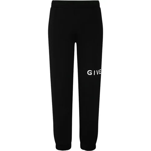 Sweatpants,Schwarze Logo-Print Track Pants - Givenchy - Modalova