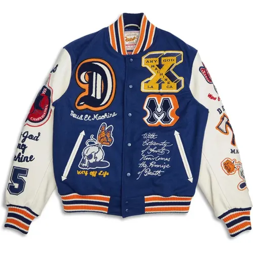 Bomber Jackets, male, , Size: M Amanita Varsity Jacket - Deus Ex Machina - Modalova