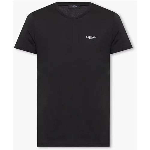 T-Shirt mit Logo , Herren, Größe: XS - Balmain - Modalova