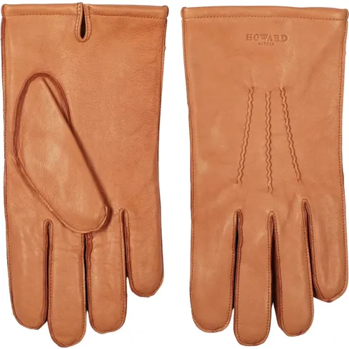 Gloves, male, , Size: M Premium Soft Leather Gloves in Tan - Howard London - Modalova