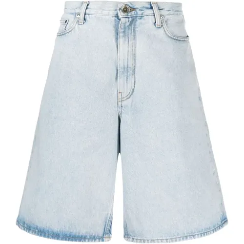 Jeans-Shorts , Herren, Größe: W30 - Off White - Modalova