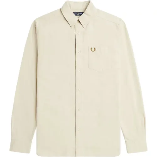 Oxford Hemd Regular Fit , Herren, Größe: XL - Fred Perry - Modalova