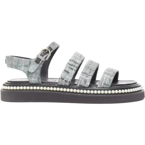 Pre-owned Cotton sandals , female, Sizes: 5 UK - Chanel Vintage - Modalova