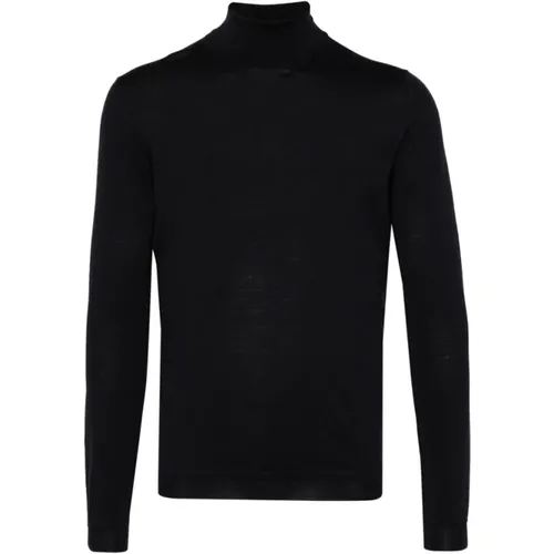 Turtlenecks, male, , Size: 3XL Merino Wool Turtleneck Sweater - Goes Botanical - Modalova