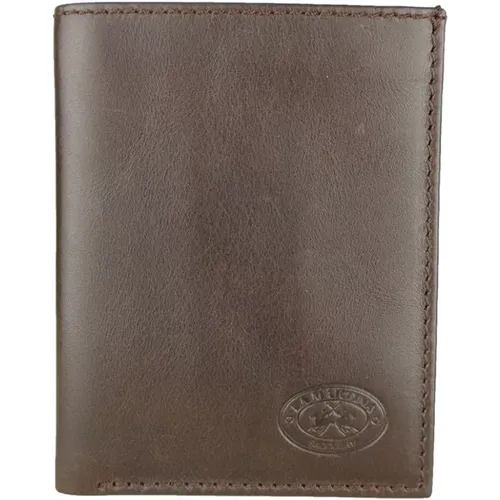 Elegant Dark Leather Passport Holder , male, Sizes: ONE SIZE - LA MARTINA - Modalova