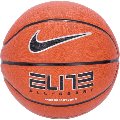 Sport Accessories, unisex, , Size: ONE SIZE Elite All Court Basketball Amber/Black - Nike - Modalova