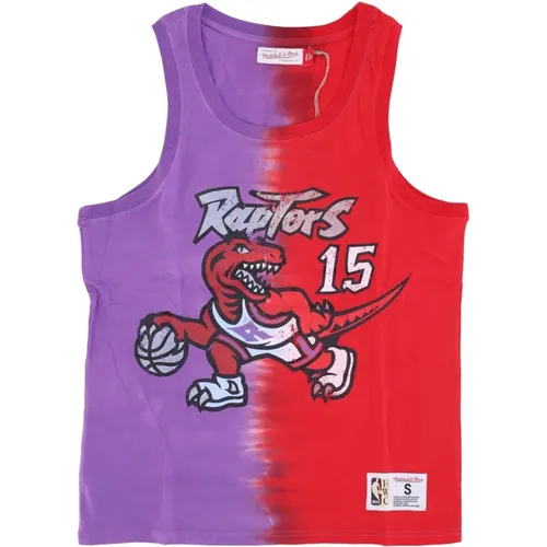 Sportswear, male, , Size: XL NBA Tie Dye Tank Vince Carter - Mitchell & Ness - Modalova