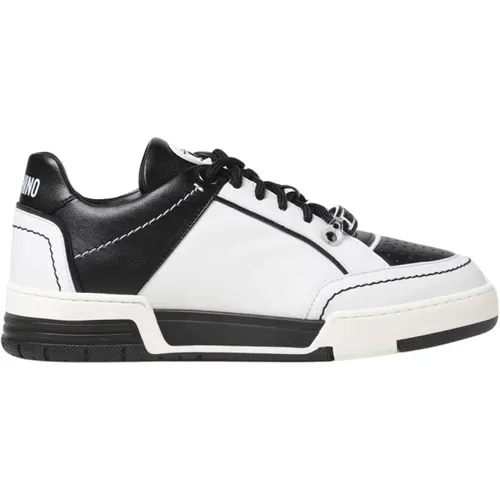 Sleek Cassette Sneaker , male, Sizes: 9 UK - Moschino - Modalova