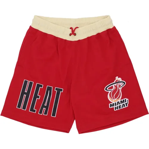 Miami Heat Basketball Shorts Vintage Stil - Mitchell & Ness - Modalova