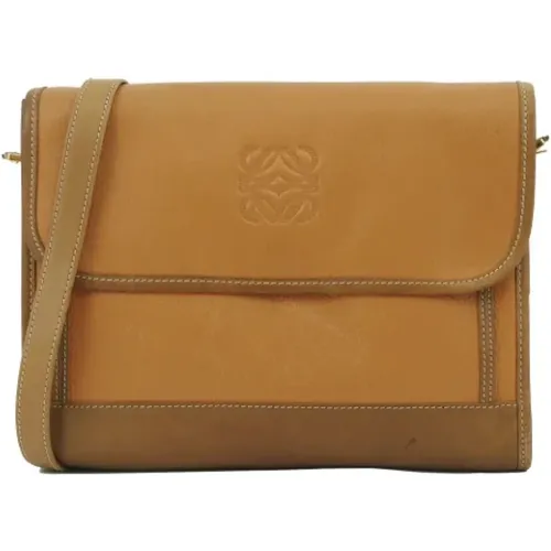 Pre-owned Cross Body Bags, female, , Size: ONE SIZE Pre-owned Leather shoulder-bags - Loewe Pre-owned - Modalova