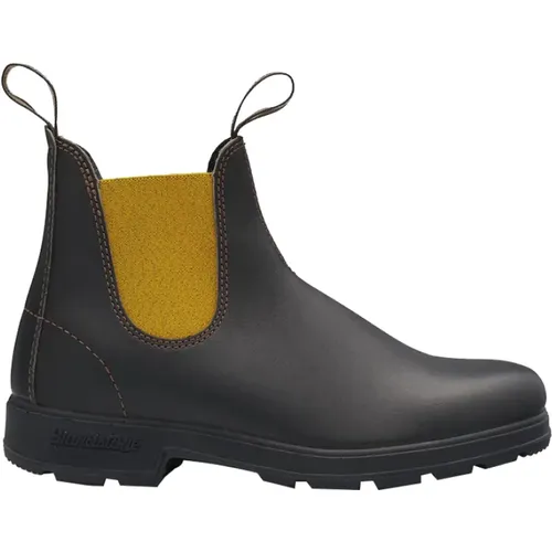 Braune Bikerstiefel , Herren, Größe: 41 EU - Blundstone - Modalova